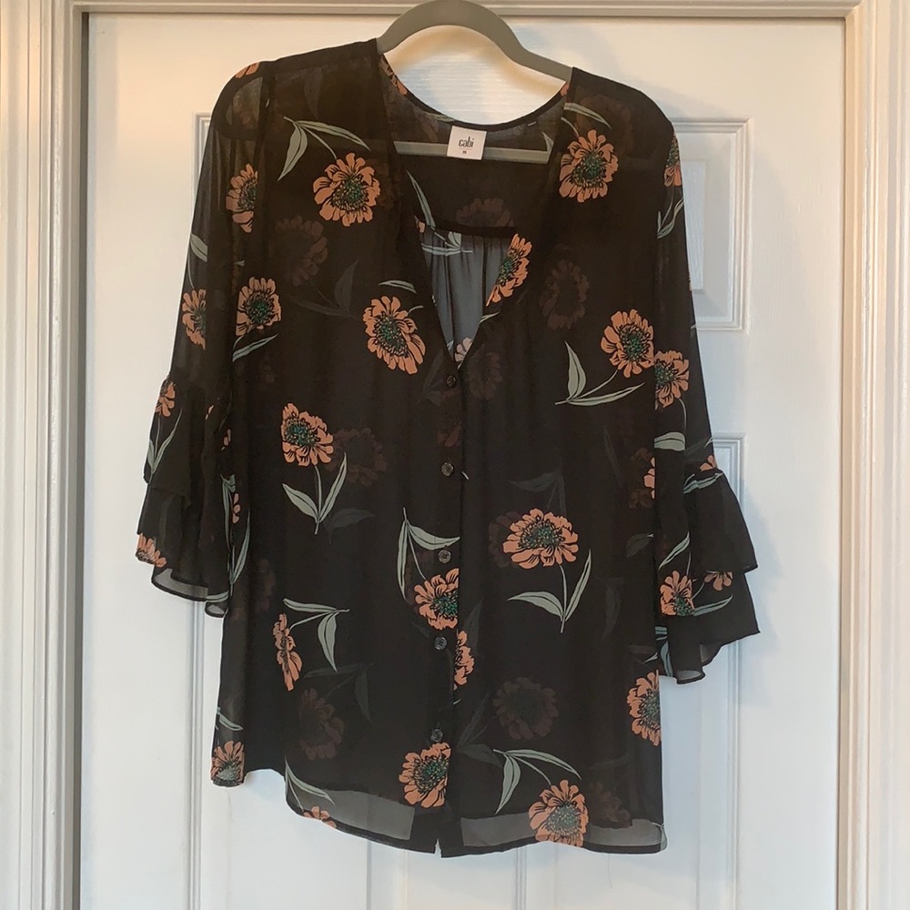 Sheer Cabi Button Up Top - image 1
